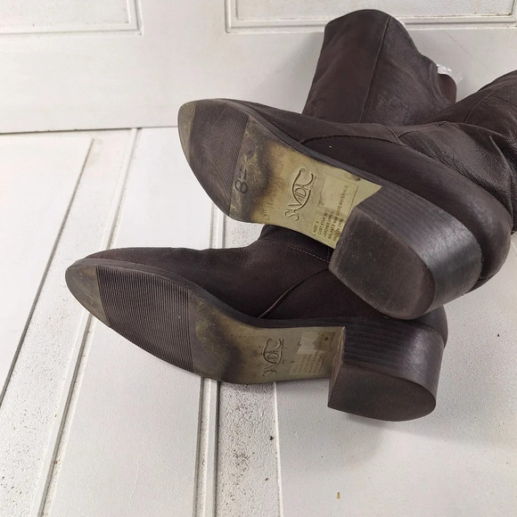 Savida Collection By Betco Brown Genuine Leather Womens Boots Sz 8 - Picture 5 of 12